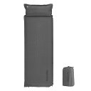 Naturehike 公式 エアーマット 自動膨張 インフレーター マット 無限連結可能 厚手6cm 枕付き 超軽量 コンパクト キャンプ アウトドア おりたたみ 登山 テント泊 防災 四季使用可能 収納袋付き