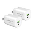 Gigastone USB C 充电器 2个装 30W Type C 充电器 Type-C 33W PPS 折叠式插&...