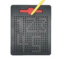 YIMEO 子供お絵かき マグネットタブレット マグタブ ビーズアート お絵かきボード 知力開発 女の子 男の子 プレゼント 入園のお祝い (黒)