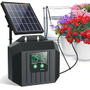 Biling ソーラー自動水やり 自動点滴灌漑システム 6V 2200mAhバッテリーバックアップ内蔵 水量400ML/MINカスタマイズ可能な散水スケジュール 深層灌漑 節水 逆流防止 水位検知 簡単設置 自動散水