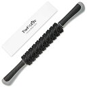 TheFitLife マッサージローラー 筋膜リリース ローラー ふくらはぎ マッサージ 筋膜ローラー スティック 首 肩 背中 腰 フォームローラー リンパ 脚 足 太もも 足裏 (ブラック)(4)