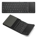 Omikamo キーボード ワイヤレス 折り畳み式 ipad キーボード Bluetooth タッチパッド付き 英語配列 フルサイズ ipad miniキーボード 無線 マルチペアリング Android/iOS/Windows/Mac/Google対応 USB-C充電式 パ