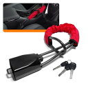 レクサス NX250/NX350/NX350h/NX450h 20系/AAZH25/AAZH26/AAZH20/TAZA25/AAZA20/AAZA25 ワイヤー式 ハンドルロック/ステアリングロック 盗難防止 セキュリティ レッド/赤