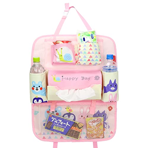 BONHEUR PLUIE シートバックポケット 収納ポケット ドリンクホルダー ティッシュ 子供用 BONHEUR PLUIE シートバックポケット 収納ポケット ドリンクホルダー ティッシュ 子供用