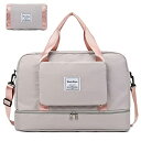 Ganve レディース ボストンバッグ 大容量 35L 折りたたみ 4way スポーツバッグ 防水 修学 旅行バッグ シューズ収納 キャリーオンバッグ ジムバッ...