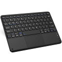 OUKITEL X7 タブレット 用キーボード、Bluetooth キーボード ipad用 タブレット用 スマホ用 ノートパソコン用キーボード タッチパッド付 USB充電 薄型 小型 コンパクト い windows/ios/android対応