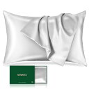 SGMSILK シルク 枕 カバー 22匁 100%天然 6A級 43x63cm ファスナー式 OEKO-TEX認証 片面シルク ピローケース 寝癖軽減 抗菌防...