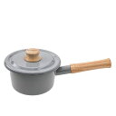 グッドプラス (GoodPlus+) 別注 〈コットン〉 (蓋付ミルクパン14cm, グレー)