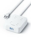 Anker USB Power Strip (11-in-1) (USBタップ 電源タップ AC差込口 USB-C ポート USB-A ポート 延長コード 1....