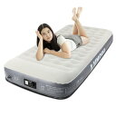 電動エアーベッド LUXCOL シングル191×99×25cm 電動ポンプ内蔵 枕付き 耐荷重180KG キャンプ用エアーマット エアーマットレス 予備ベッド コンパクトに収納 来客用 キャンプ アウトドア 車中泊(3)
