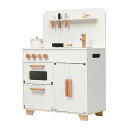 ままごと キッチン 木製 調理器具付き 食材付き 調味料付き 収納付き 組立式 子供 誕生日 プレゼント ミニキッチン (ホワイト)