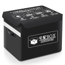 宅配ボックス 置き配ボックス 戸建 大容量 折りたたみ 防水 宅配BOX マンション 個人宅 反射帯 パスワードロック盗難防止用ワイヤ おしゃれ (ブラック, ...