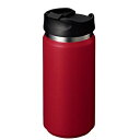 ゴーウェル Zalatto タンブラー フタつき 真空断熱 ステンレス サーモ 保冷 保温 二重構造 350ml レッド (メンズ ライク おしゃれ マット シ...