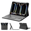 2024年 iPad Pro 11 インチ M4 キーボード付きケース 高精度タッチパッド搭載 マグネット着脱式キーボード 角度調節可能 Apple Penci...