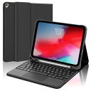 【2024年昇級版】タッチパッド搭載 iPad 第9世代 第8世代 第7世代キーボード付きケース 10.2インチ iPad Air3/Pro 10.5(2017)兼用 Bluetoothキーボードカバー iPad Air3 キーボード ケース 脱着式 手帳型