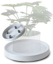 S.fields.inc 植木鉢台 鉢置き台 キャスターが隠れる プランターベース 花台 プラスチック 白 室内 屋外 (34.5cm)