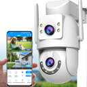 【2025最新 300万画素x2 二重レンズ・360°全方位監視】JOOAN 防犯カメラ 屋外 5G/2.4G WiFi対応 自動追尾・24時間録画監視カメラ ...