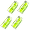 Phyxiul ミニ水準器 水平水準器 ポータブル水準器 気泡測定器 4個入り 静止画用のレイアウト ツール 大工道具 建築現場 土木 配管 等の作業工具