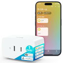 Onvis Matter Thread対応 スマートプラグ プラグミニ スマートコンセント 最大15A/1500W スマートホーム 直差し 遠隔操作 タイマー/スケジュール付き 音声コントロール Apple Home HomeKit, Alexa, Google Home,