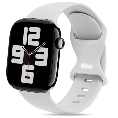 THWALK コンパチブル Apple Watch バンド ベルト 柔らかいシリコン素材のスポーツバンド 防水性 通気性 耐久性 柔軟 運動 おしゃれ 40mm 41mm 42mm 44mm 45mm 46mm 49mm S/M M/L アップルウォッチ Ultra 2/Ultra SE