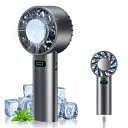 ハンディファン 冷却プレート搭載 「2025夏NEWモデル・瞬間冷却-18℃・16時間連続使用」 Bingoods 携帯扇風機 大風量 冷感 手持ちファン ハン...