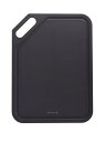 ケヴンハウン(Kevnhaun) カッティングボード ブラック Lサイズ 37×27.5cm 抗菌 食洗機対応 ウッドファイバー 耐久性 両面溝付き アウトドア キャンプ まな板 木製 天然木繊維 KDS.4518