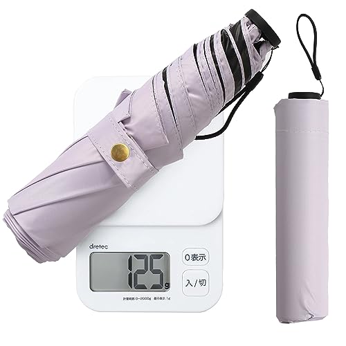 Haomaomao 日傘 折りたたみ傘 レディース コンパクト 125g 超軽量UVカット晴雨兼用 遮光 持ち運びに便利 紫外線遮断 高強度グラスファイバー 日焼け防止 人気 折り畳み傘 耐風撥水 携帯便利 小