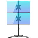 Bracwiser モニターアーム デュアルディスプレイ スタンド 上下2画面 PCモニターアーム 液晶ディスプレイ スタンド アーム抜き 自立式 13-32インチ対応 耐荷重10kg(1台) VESA規格75-100mm ML7802(3)