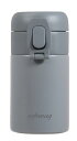 パール金属 水筒 マグボトル ワンタッチ 200ml ダークグレー シームレス ふたとパッキン一体型 カフェマグ HC-836