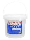 超ロングクールタオル ラージサイズ冷えてます バケツタイプ本体 (60枚入 16×100cm) ボディ用 汗拭きシート クールタイプ メントール配合 ボディシート スポーツ アウトドア 猛暑対策 災害用