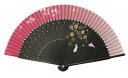 まつみ工芸 旭王 扇子 うさぎと桜 (ピンク)