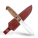 BPS Knives BS1FTS - フルタングナイフ 固定刃 鋭い炭素鋼ブッシュクラフトナイフ - シース付き サバイバルコンパクトアウトドアタクティカルキャンプナイフ