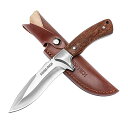 SWISS+TECH シースナイフ フルタング構造 天然ウッドハンドル 全長25cm シース付き 薪割り 釣り 登山 キャンプ キャンピング サバイバル アウトドアナイフ