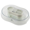 【Toffy/トフィー】 きらきら流しそうめん器 K-NS3 (アッシュホワイト) LEDライト付 乾電池 薬味カバー付き かわいい アウトドア キャンプ BBQ 氷ケース内蔵 K-NS3-AW(2)