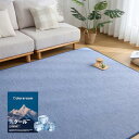 Colorsroom 冷感ラグ 夏用ラグマット カーペット 190×190cm 約2畳 【床冷房】 霜降り 洗える ウレタン7mm ひんやり ラグ ラグマット 夏用 滑り止め付 光触媒抗菌防臭 防ダニ 吸湿性 通気性 速乾性