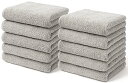 AIFY フェイスタオル 厚手 ホテル仕様 10枚セット 敏感肌 肌荒れ 肌触りが良い ふわふわ 髪に優しい 軽量速乾 瞬間吸水 抗菌防臭 毛落ちしにくい 耐久性 赤ちゃん エステ サロン 綿 無地 ギフ