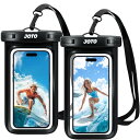 JOTO 防水ケース 2枚セット スマホ用 IPX8認証iPhone16/15/14/13/12 Pro Max Galaxy S24/S23 Ultra Pi...