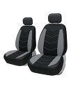 TOYOUN カーシートカバー 前席2枚セット 軽自動車 普通車 3Dエアメッシュ 通気 汎用 汚れ防止 汗対策 シート カバー 滑り止め 背面フルカバー 運転...