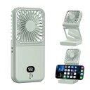ViSSKO ハンディファン 手鏡 扇風機-ハンディ 5段階風量 2025革新・液晶表示&15時間連続可能 携帯扇風機 Type-C 6in1-首掛け/卓上/手鏡/スマホスタンド/ほか 小型軽量 熱中症対策 暑さ対策(2)