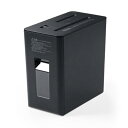 サンワダイレクト シュレッダー 静音 家庭用 小型 クロスカット 細断枚数5枚 連続使用時間10分 CD/DVD/カード/ホッチキス 対応 9L ブラック 400-PSD062BK