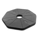 武田コーポレーション 【パラソル用・ジョイント式・お庭】ブラック 116×116×7.5cm ジョイント式パラソル用ベース 4枚セット JHPB-475