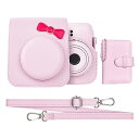 HIYQIN 「かわいいシリーズ」チェキケース instax mini 12 ケース,Fujifilm チェキ12ケース と28枚写真入れアルバム付き2点セット...