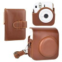 HIYQIN チェキケース instax mini 12ケース,Fujifilm チェキ 12ケース と28枚写真入れアルバム付き2点セット チェキ mini ...