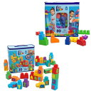 メガブロック(MEGA BLOKS) 1才からのメガブロック - ABCであそぼう 30個パックと80個パックのセット - ブロック 110ピース 知育・学習玩具 1歳から ブルー HRR60-DCH63