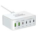 USB 充電器 合計140W PD急速充電器【単ポート100W/PD 3.0、PPS、QC4+対応/6台同時充電】6ポート USB-C*4&USB-A*2 スマホ PSE認証済み Macbook Pro/ノートPC/iPhone 15/Galaxy/Android/スマートフォン/タブレットなどそ