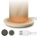ドリテック(dretec) カップウォーマー ペットボトルOK マグカップOK 保温コースター 自動OFF USB コンパクト 小型 薄型 軽量 オフィス テレワーク ベッドサイド コーヒー 温め ホットコースター