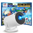 Heshare プロジェクター 小型 【Android TV搭載・18000LM高輝度・270°回転】天井投影 Wi-Fi6 接続Bluetooth5.4 プロジェクター 家庭用 自動台形補正 1080P&4k対応 HiFiスピーカー内蔵 スタンド一体型 ホーム
