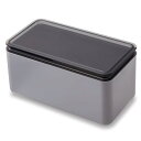 イセトウ(Isetou) マスクケース マスク保管ケース グレー 幅21.4×奥行11.2×高さ10.5cm 日本製 抗菌 マスク50枚収納可能 収納ケース 玄関 おしゃれ 車 ボックス型 I-593