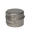 S'more(スモア) Titanium Cooker Set キャンプクッカーセット チタン クッカー 2点セット 調理器具 (S(350ml 600ml))
