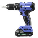 HiKOKI(ハイコーキ) 18V コードレス 振動ドライバドリル チャック 2.0~13mm 20段クラッチ 2.0Ah 蓄電池×2個 充電器 ケース付 FDV18DA(2BG)